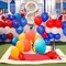 Red White Blue Balloons - 12 Inch Patriotic Tri-Color Latex Balloons
